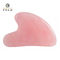 Herz formte Abfallmassage-Werkzeug Rose Quartz Pink Jade Stone