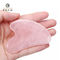 Herz formte Abfallmassage-Werkzeug Rose Quartz Pink Jade Stone