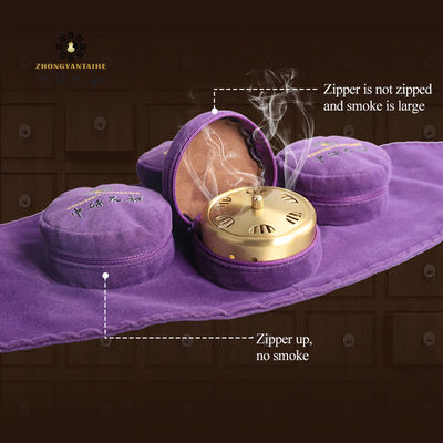 Zertifizierung CE TUV ISO GMP Gelbbraun Moxa Moxibustion für eine wirksame Behandlung