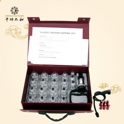 Staubsaugen Sie Sog 19 Schalen chinesische Therapie Sätze Hijama höhlende Cellulite-Massage-Rückenschmerzen-Entlastungs-