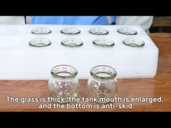 Chinesisches Anti-Aging Transparentes Glas Vakuum-Schröpfset für Gesicht und Körper